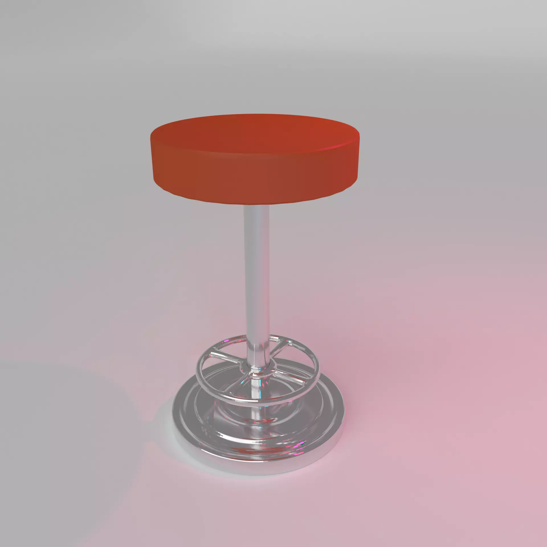 Chair 3D low-poly model stool with seat Free low-poly 3D model