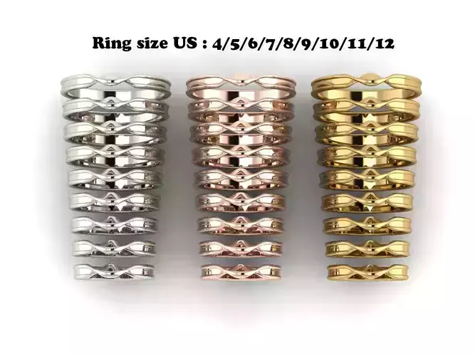 mobius style wedding ring 