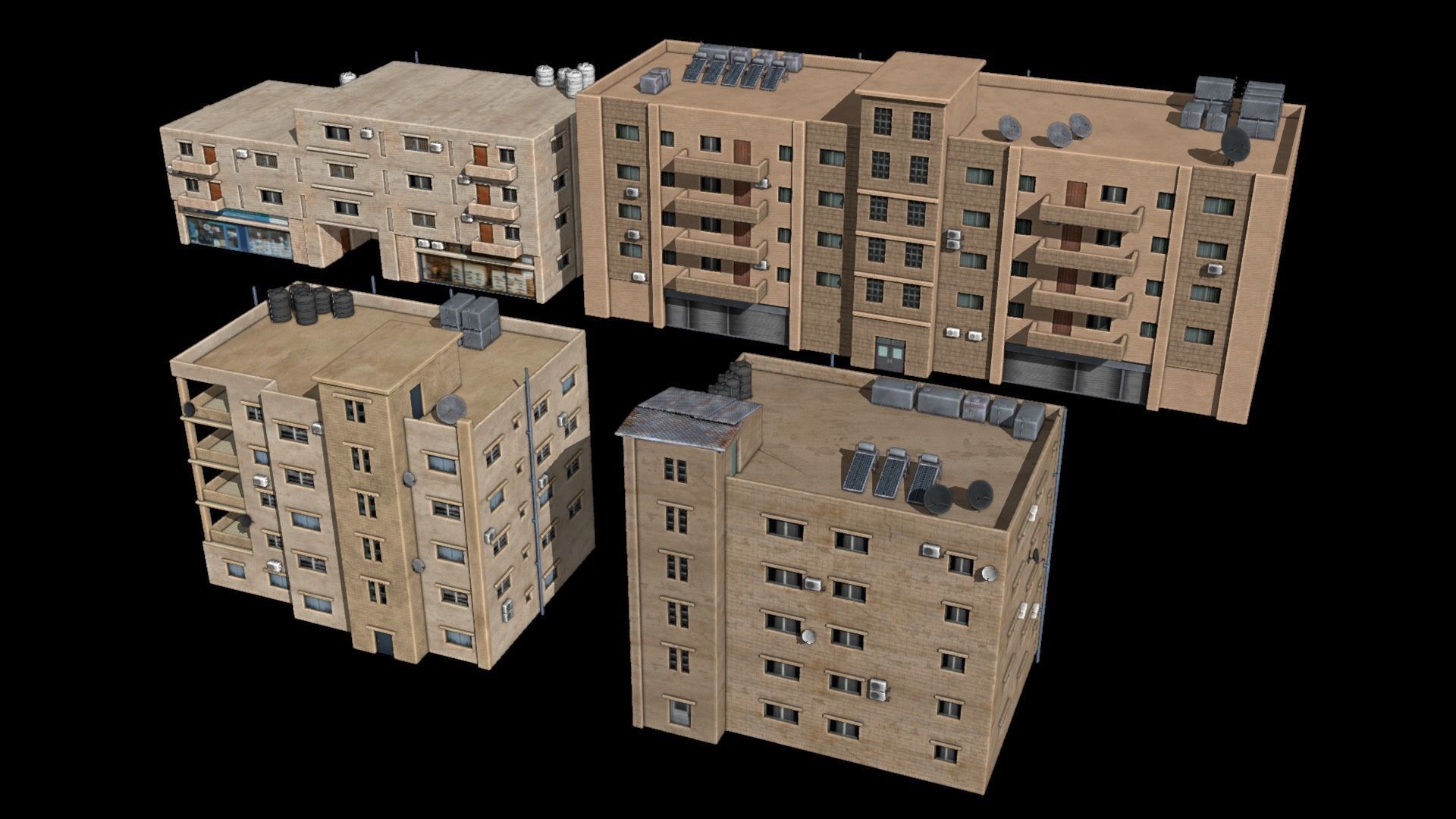 middle east buildings 5 3D model_11
