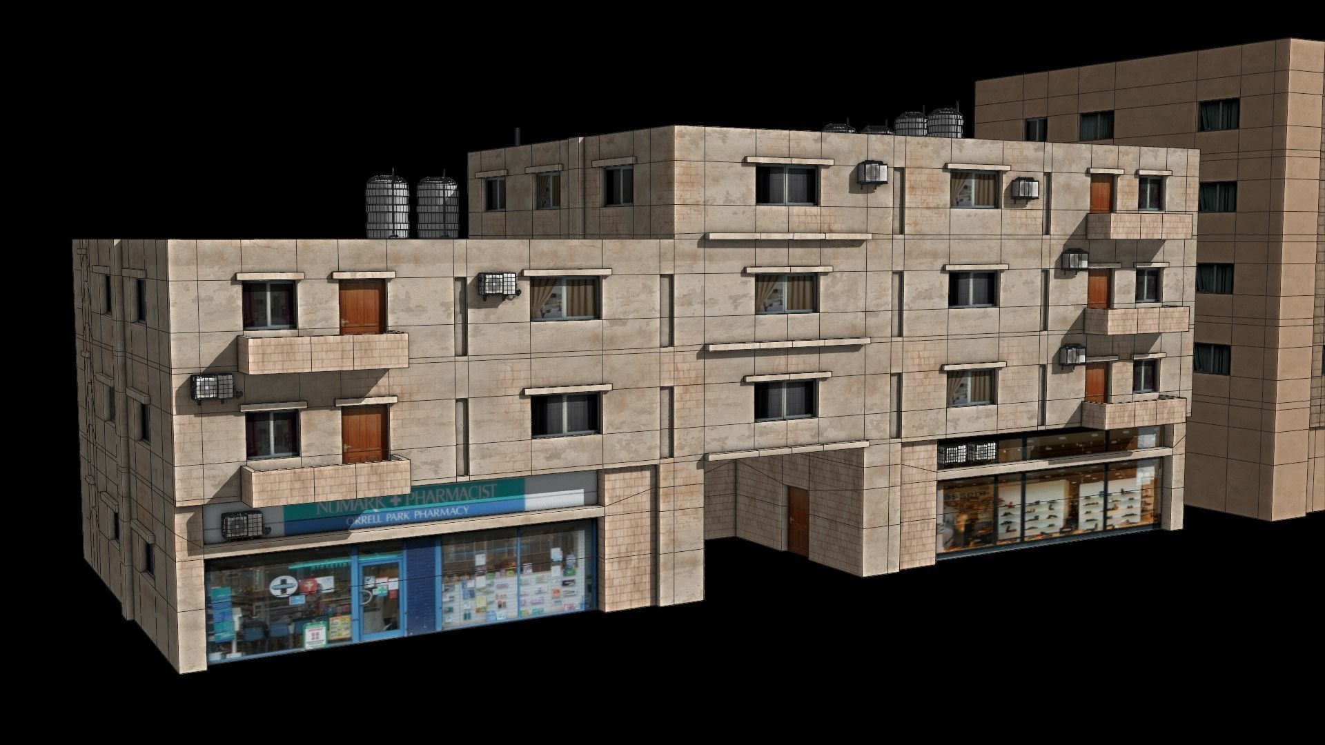 middle east buildings 5 3D model_9