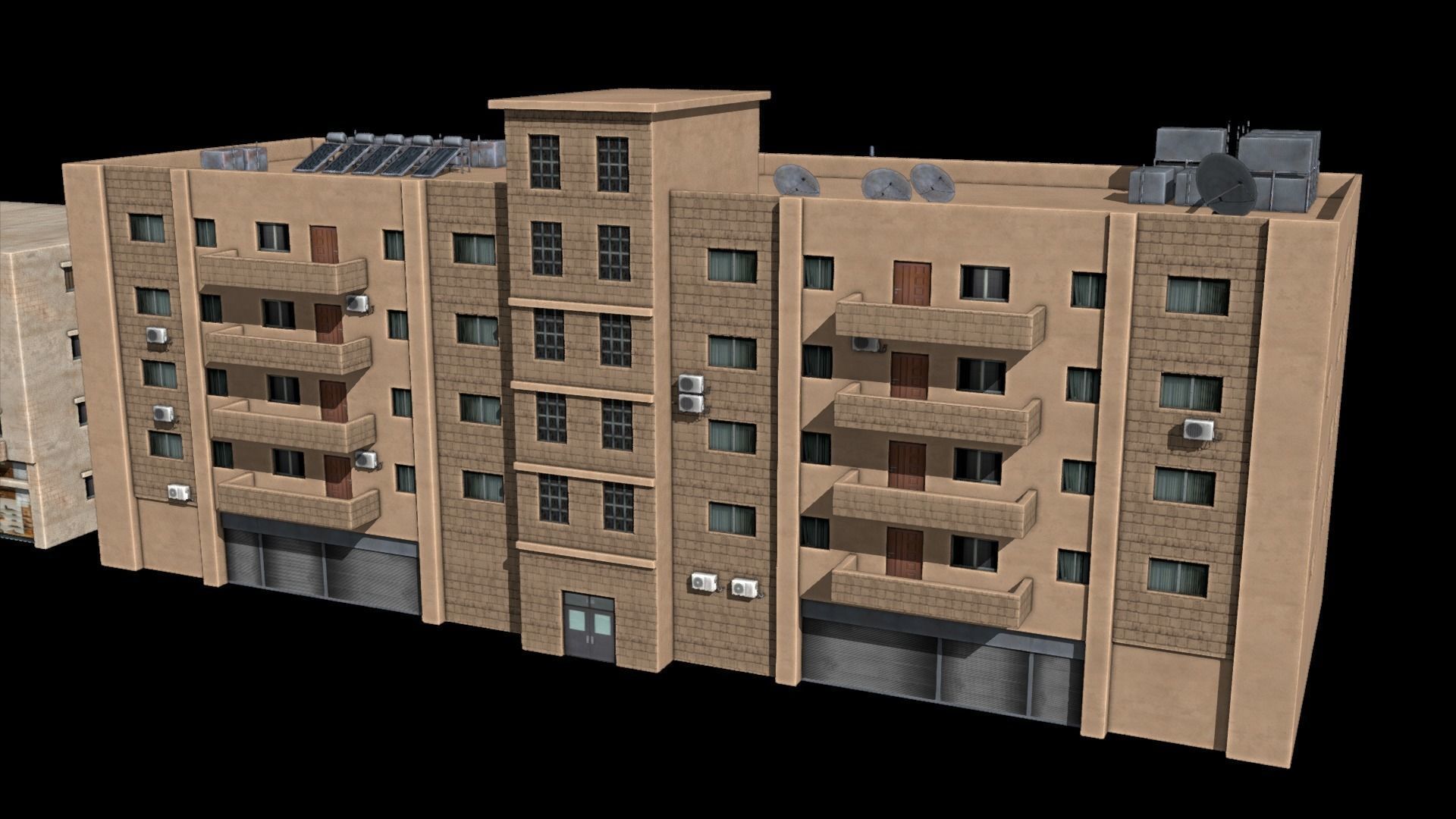 middle east buildings 5 3D model_4