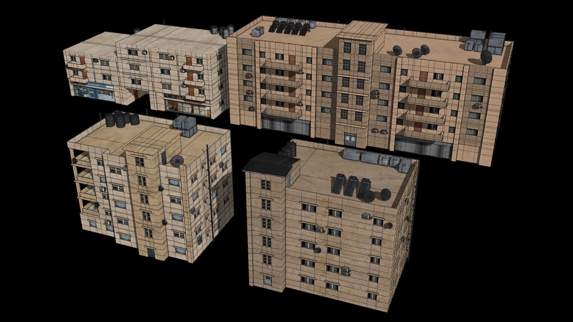 middle east buildings 5 3D model_3