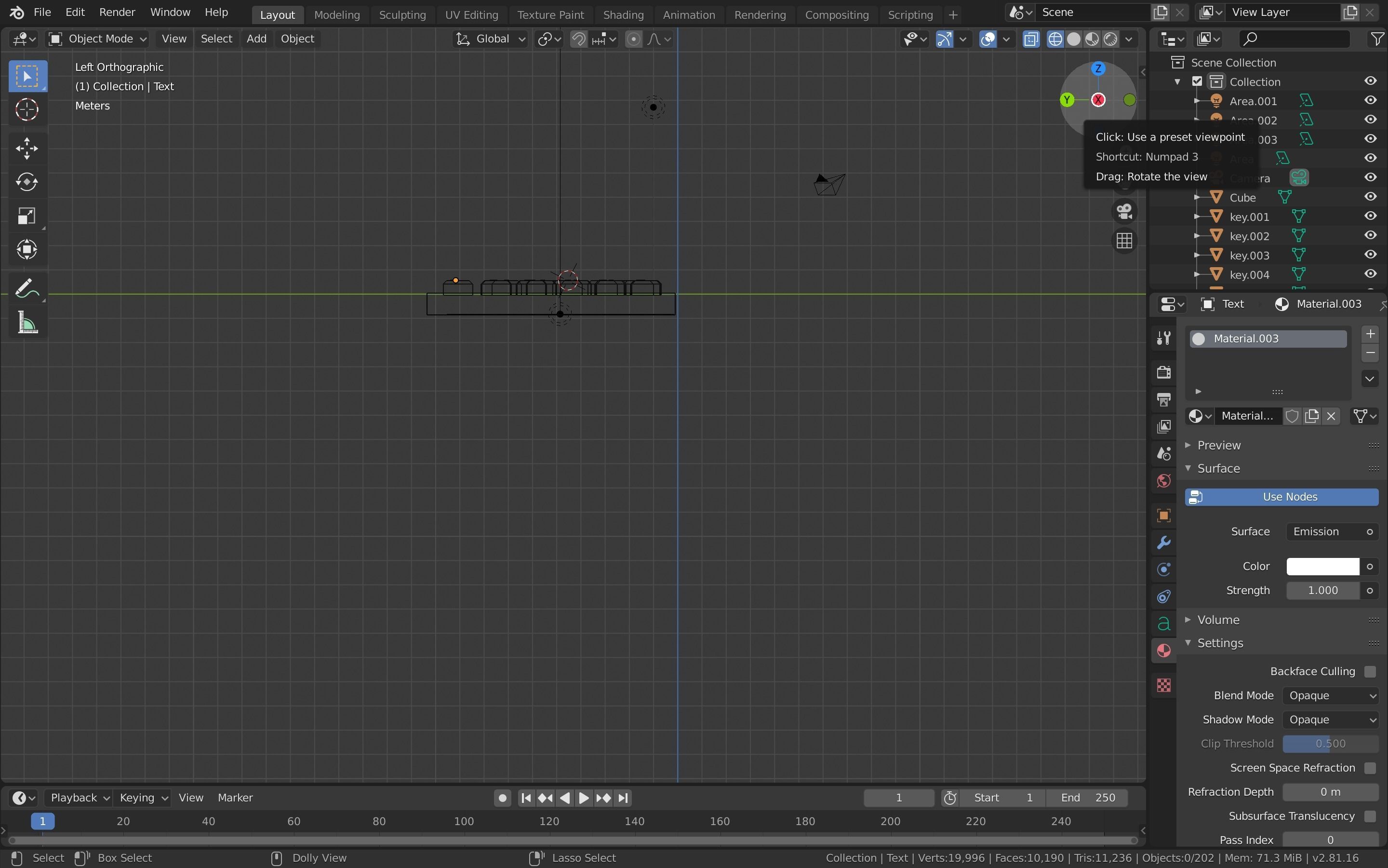 Gaming Keyboard Low-poly 3D model_5