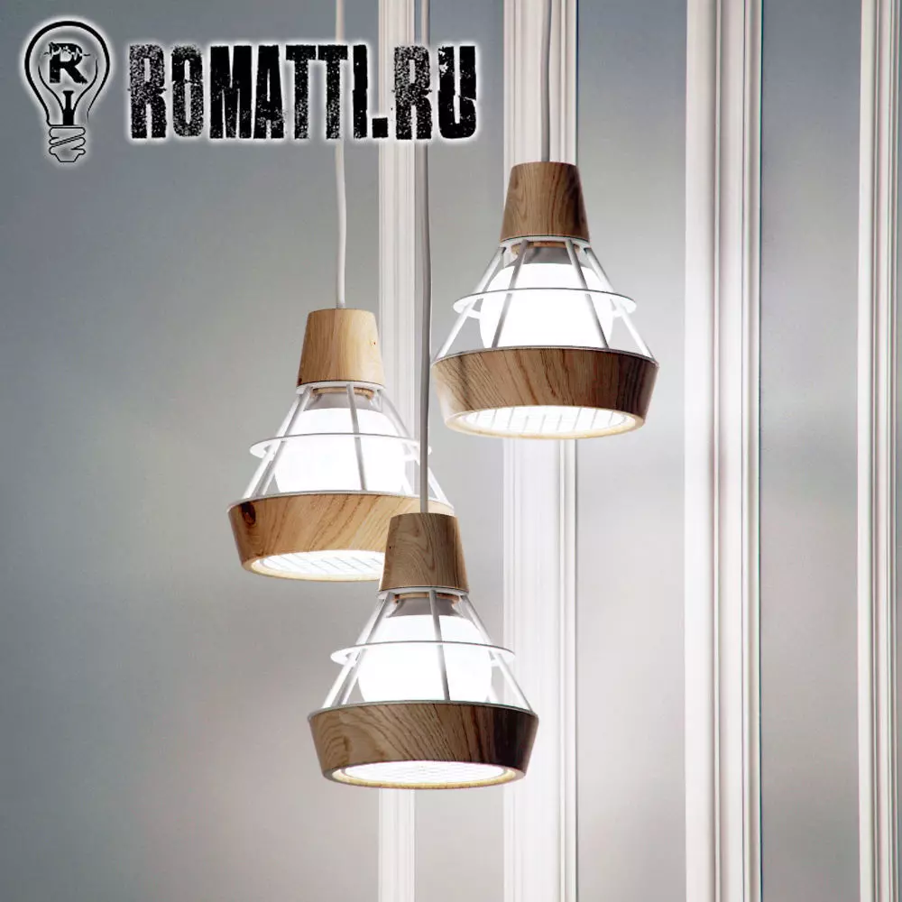 Hanging lamp Romatti Trio 3D model_0