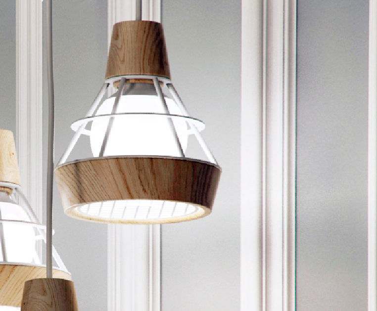 Hanging lamp Romatti Trio 3D model_2