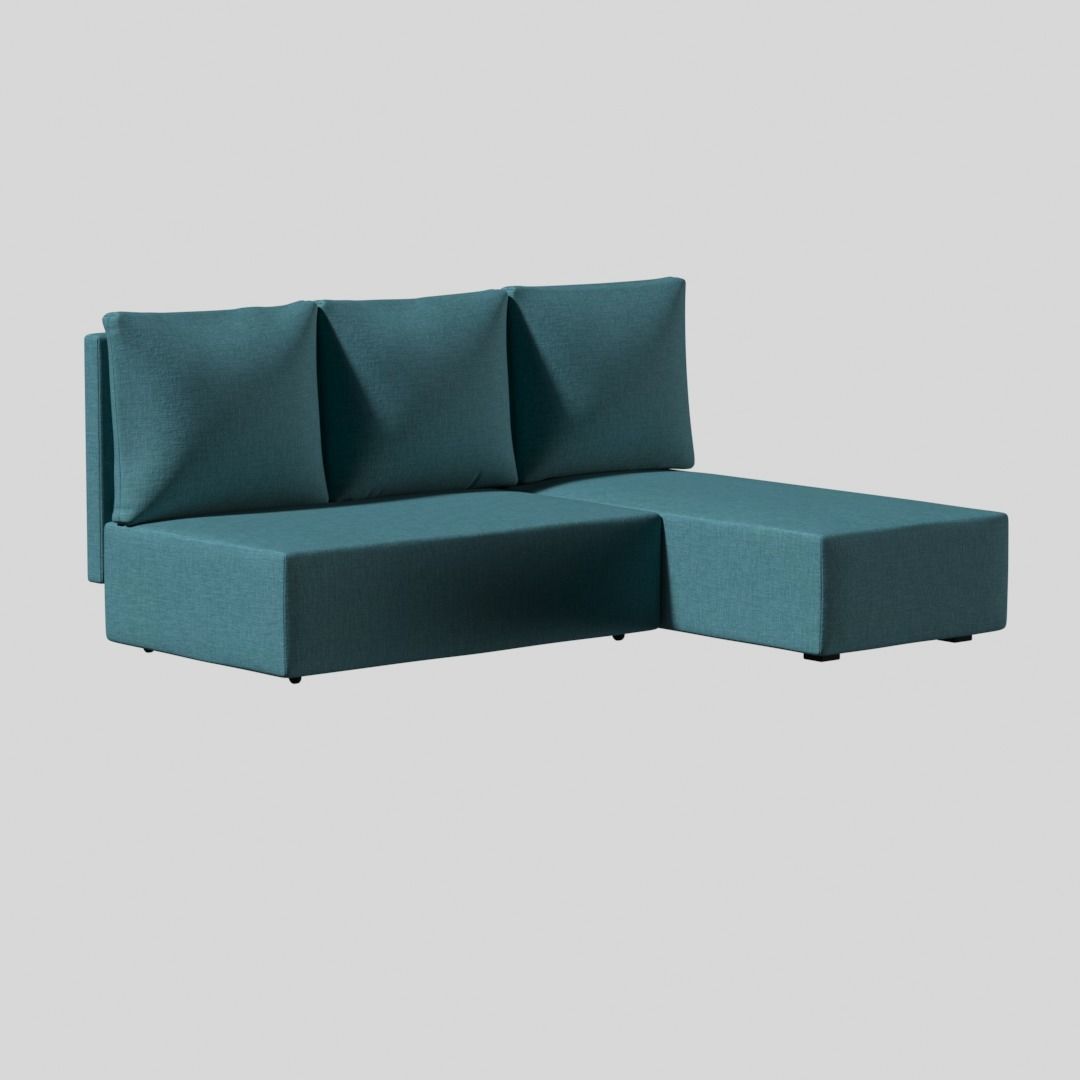 Angular sofa Cairo 3D model_1