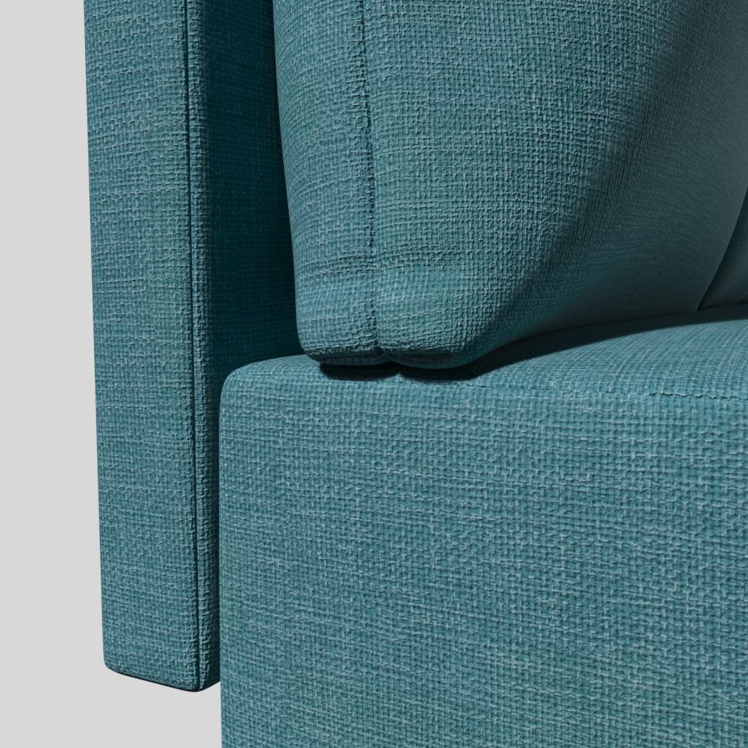 Angular sofa Cairo 3D model_3