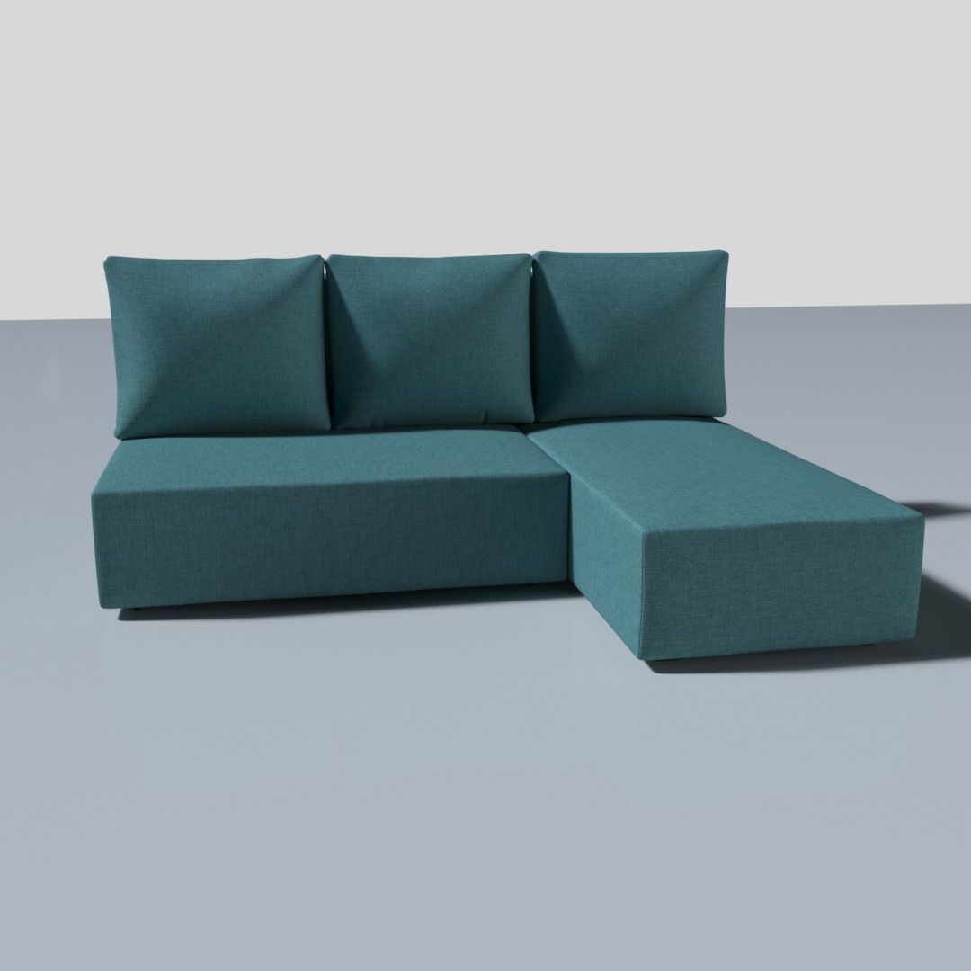 Angular sofa Cairo 3D model_5