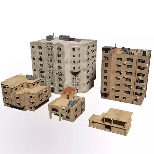 middle east buildings 1 3D model