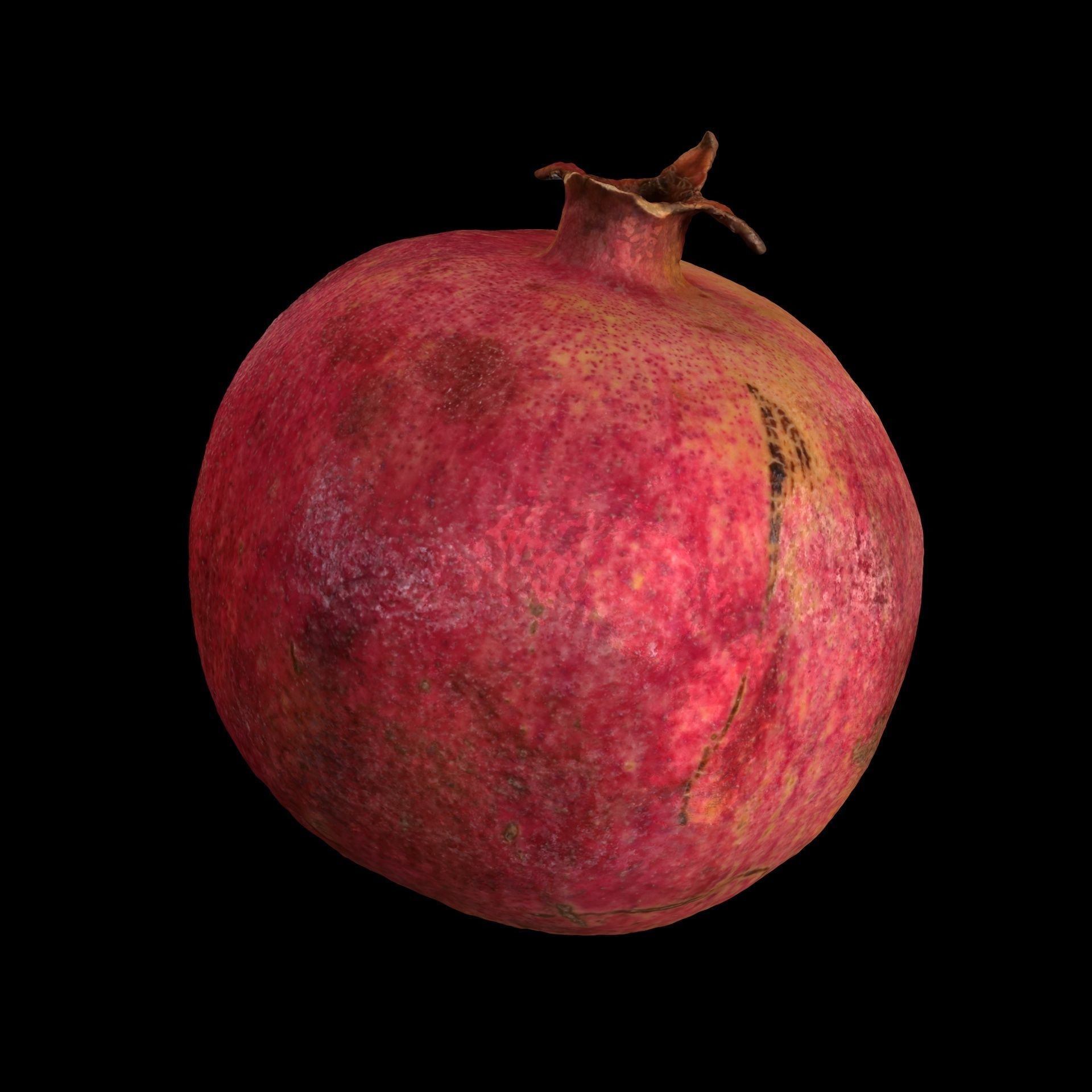 Garnet fruit 3D model_3