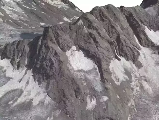 Mountain landscape 3D model