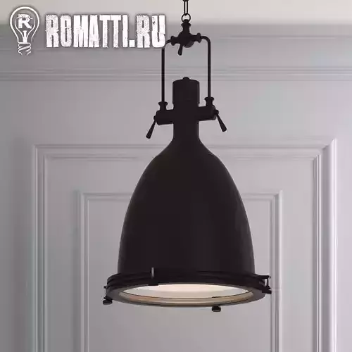 Hanging lamp Romatti T1 Black Loft Steampunk Spotlight