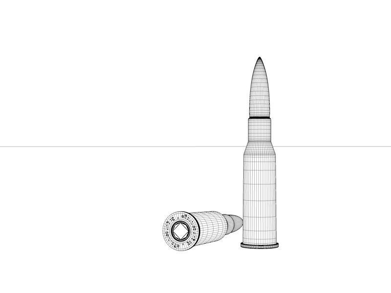 Ammunition  mm bullets 3D model_1