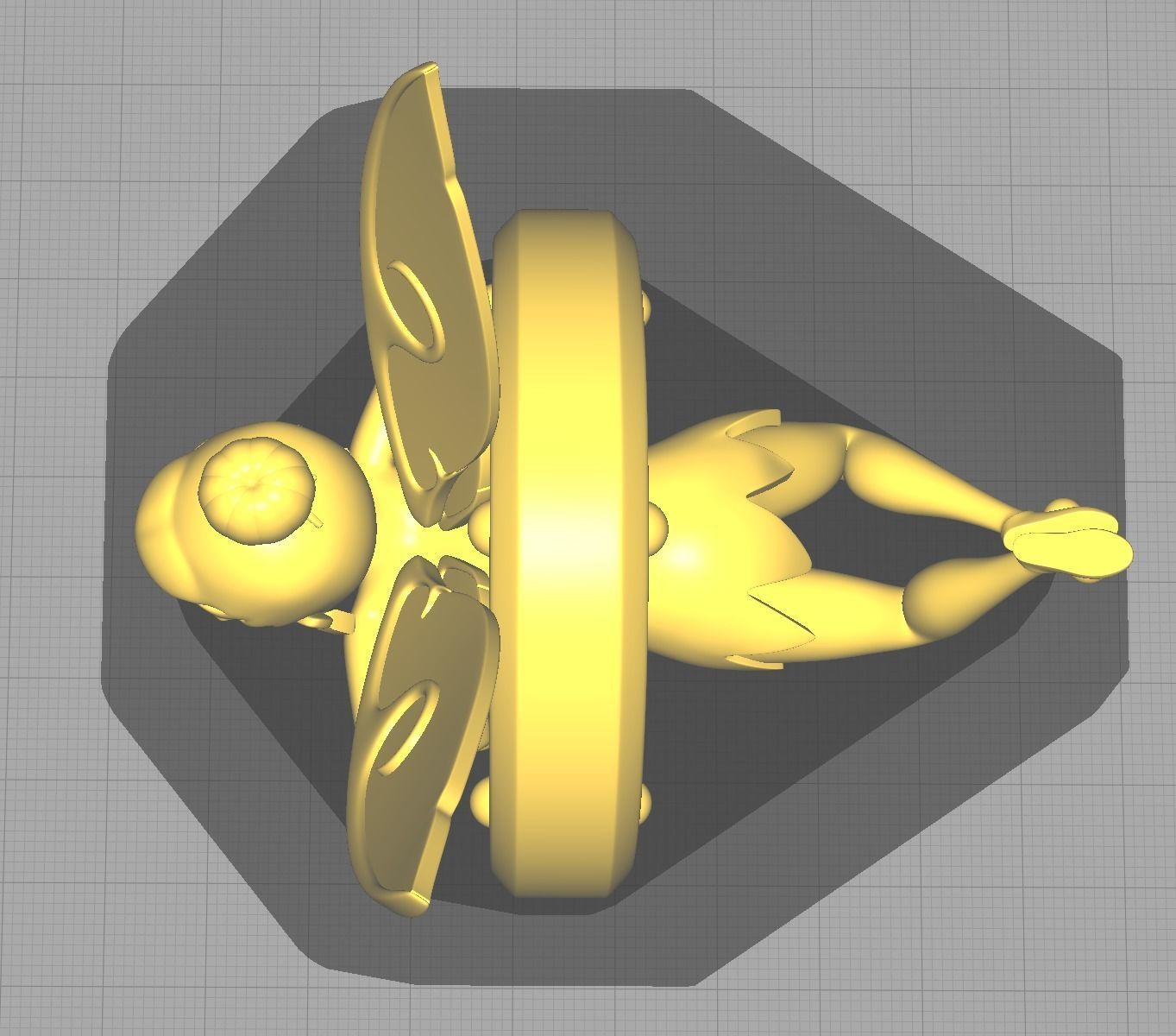 Tinkerbell Stuck in Keyhole 3D print model_3