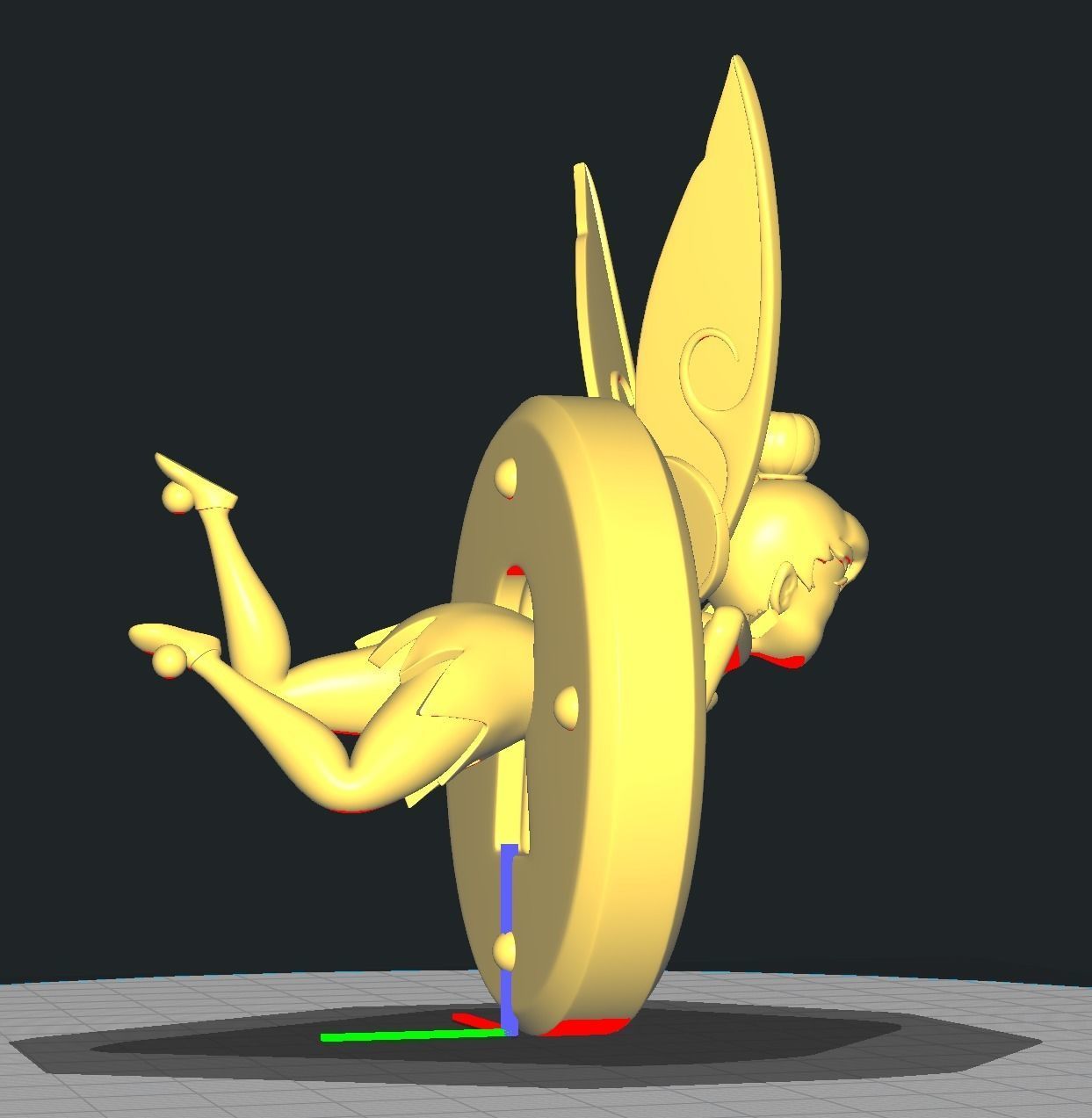 Tinkerbell Stuck in Keyhole 3D print model_2