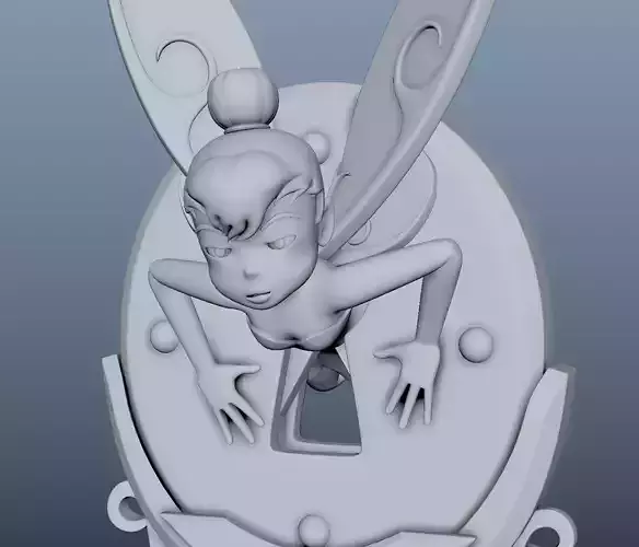 Tinkerbell Stuck in Keyhole 3D print model