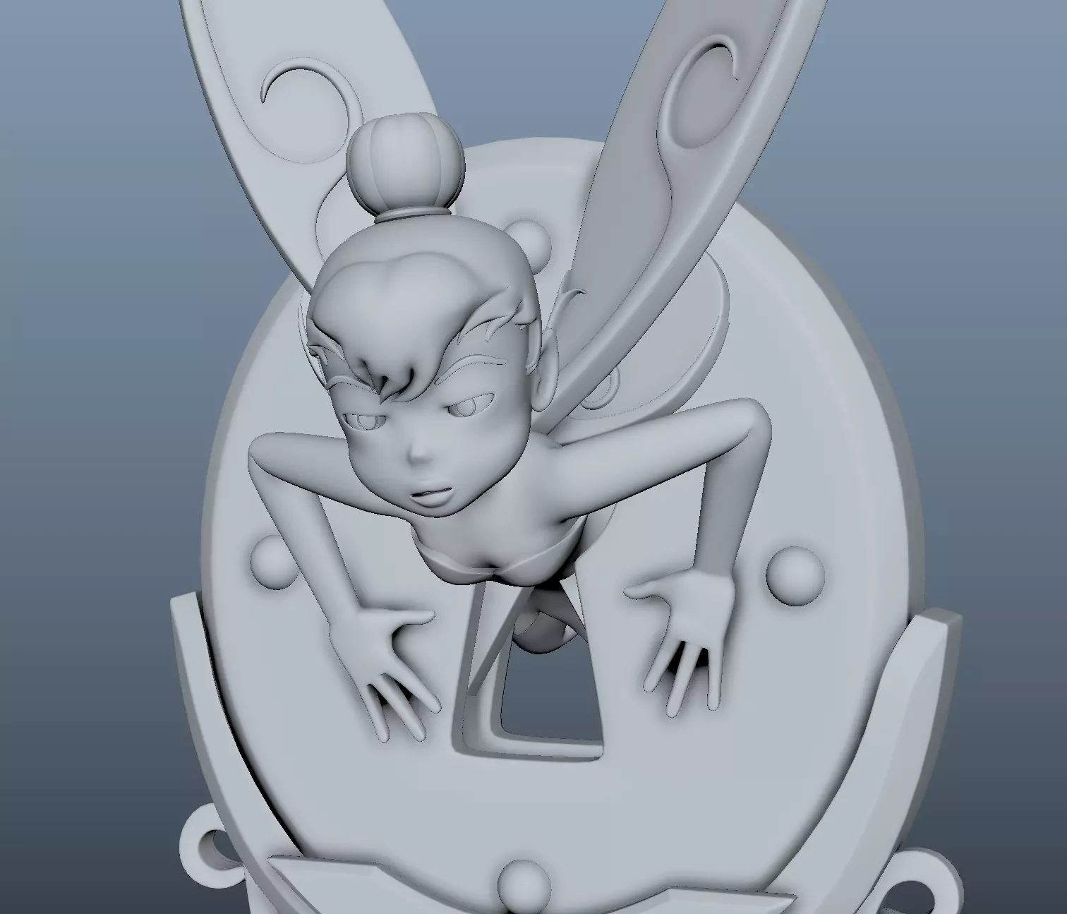 Tinkerbell Stuck in Keyhole 3D print model_0