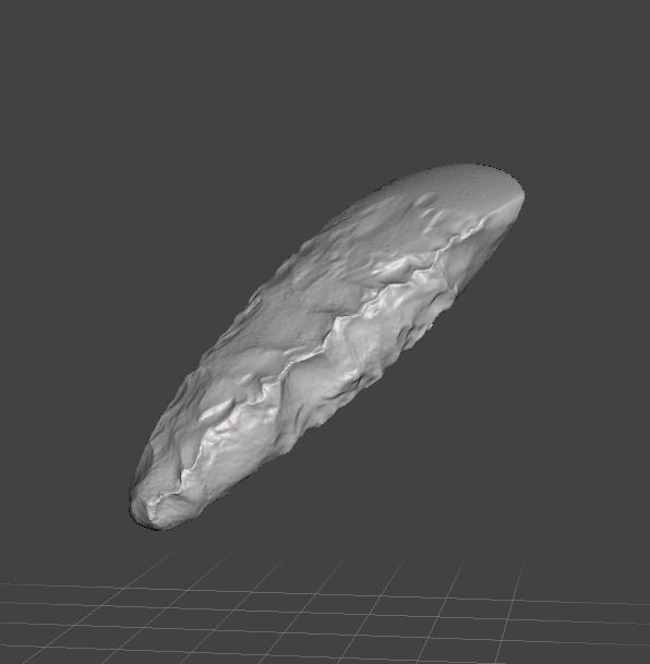 500 000 years old Acheulean hand-axe 3D model_1