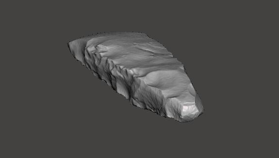 500 000 years old Acheulean hand-axe 3D model_3