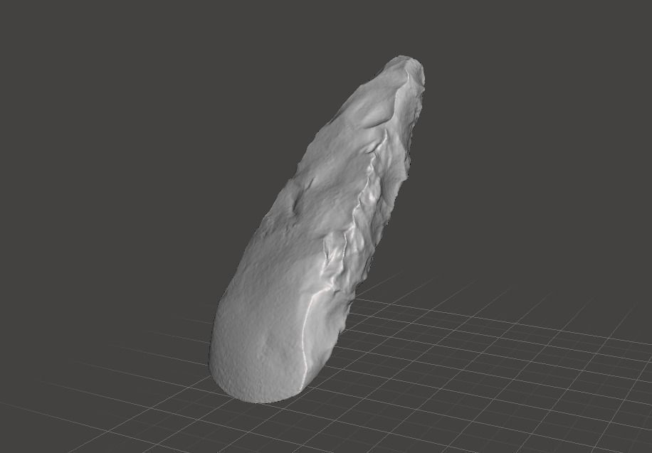 500 000 years old Acheulean hand-axe 3D model_0