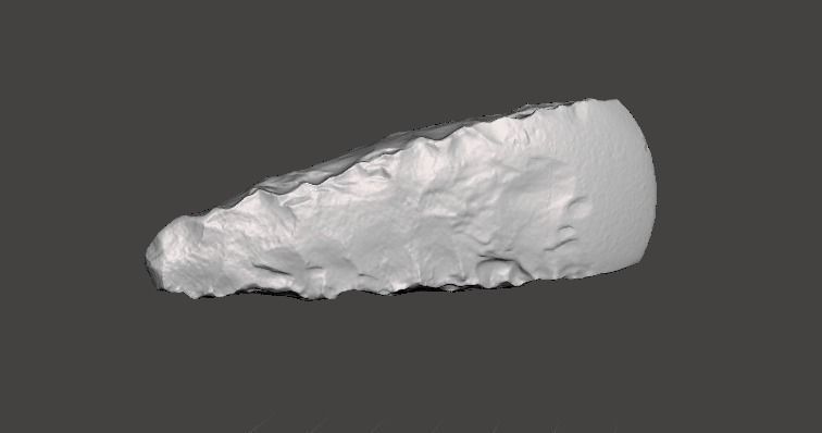 500 000 years old Acheulean hand-axe 3D model_4