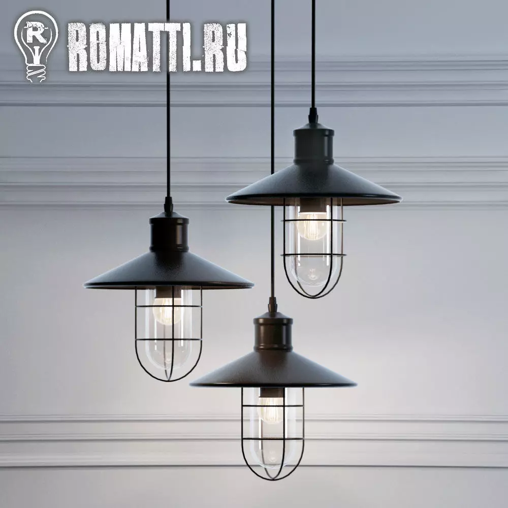 Hanging lamp Romatti Castle color 3D model_0