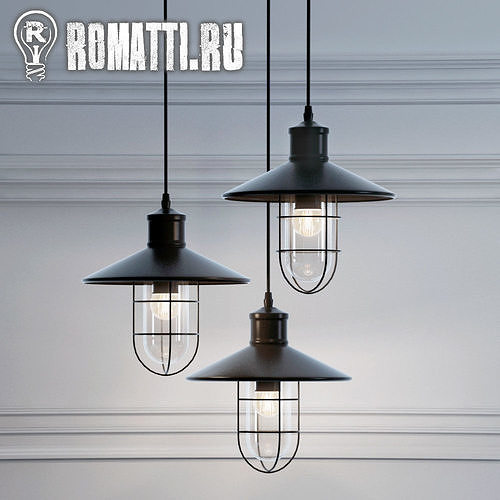Hanging lamp Romatti Castle color 3D model