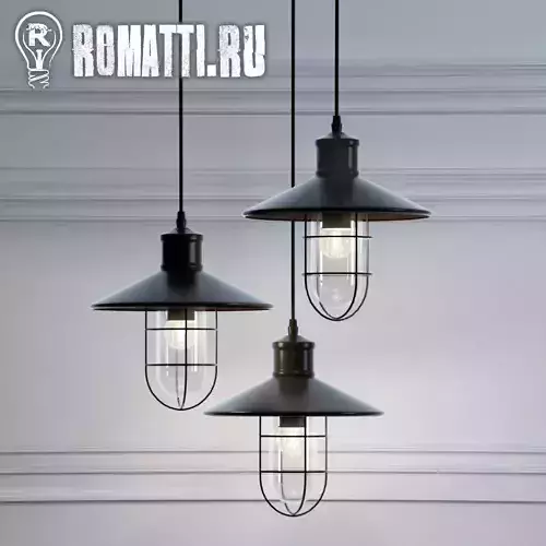 Hanging lamp Romatti Castle color 3D model