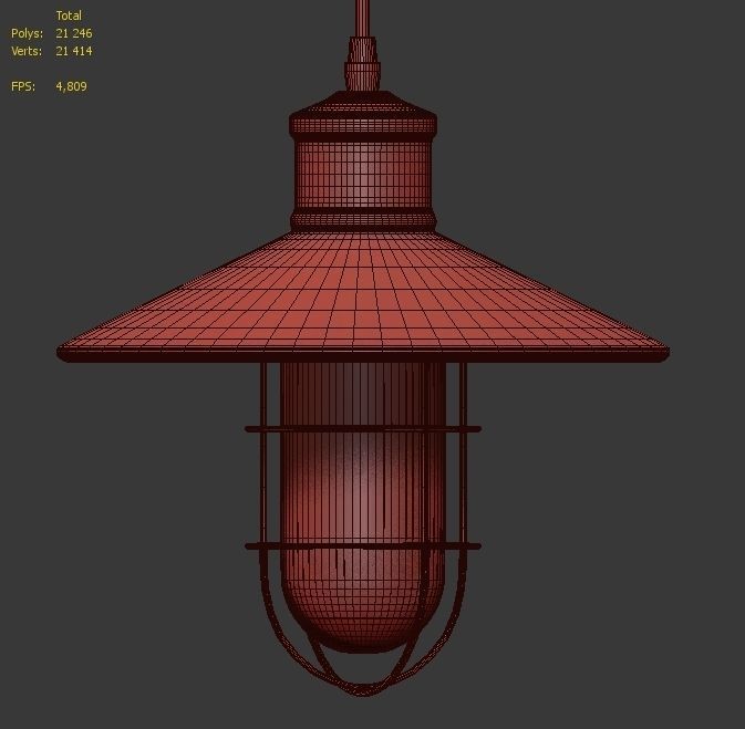 Hanging lamp Romatti Castle color 3D model_4