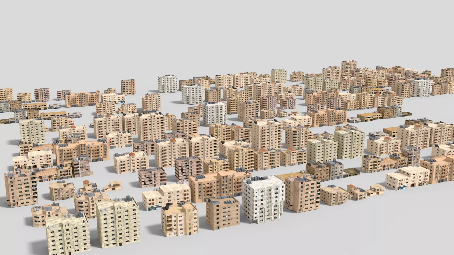 24 arabian middle east buildings 3D Model Collection_0