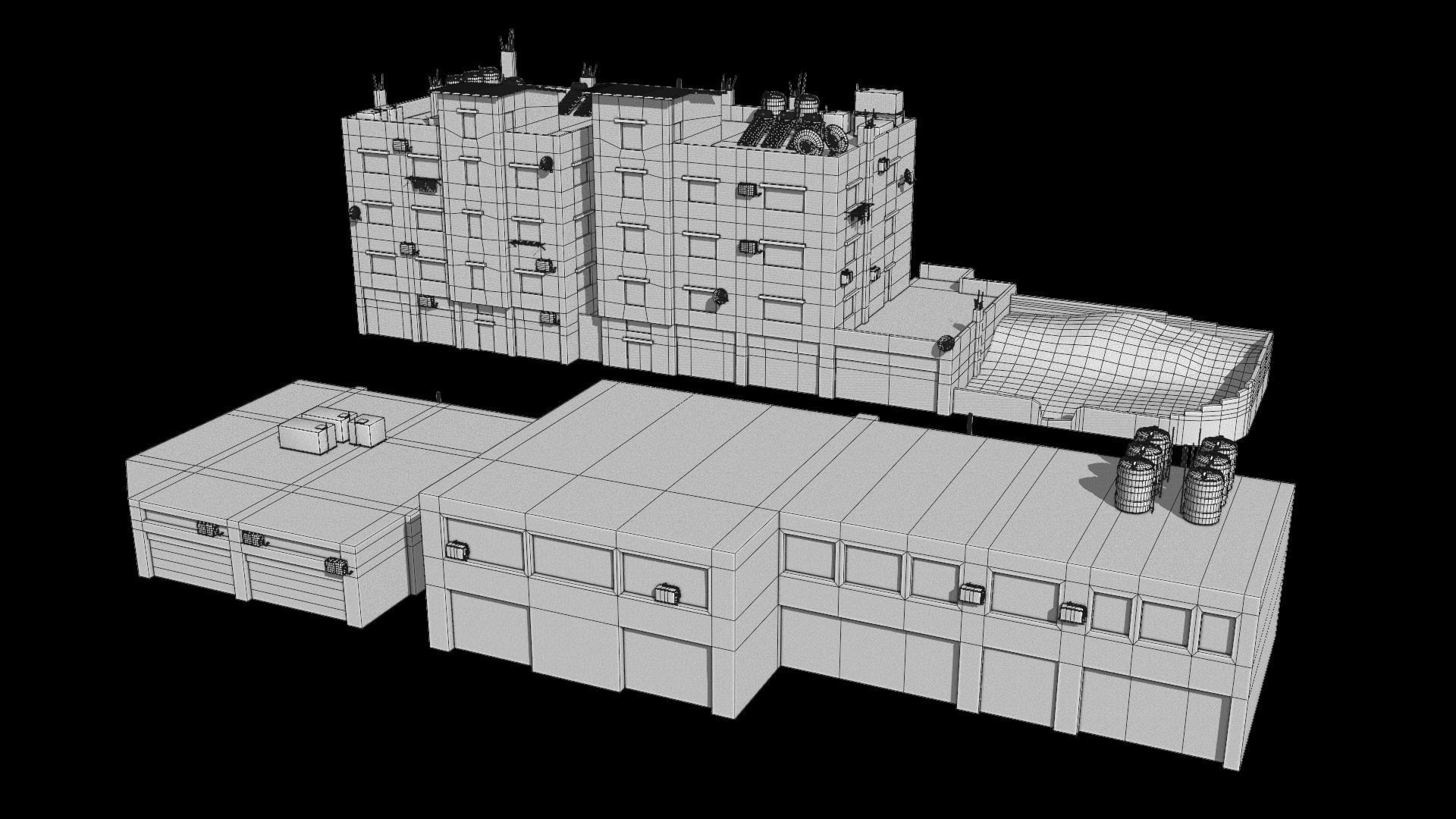 24 arabian middle east buildings 3D Model Collection_21