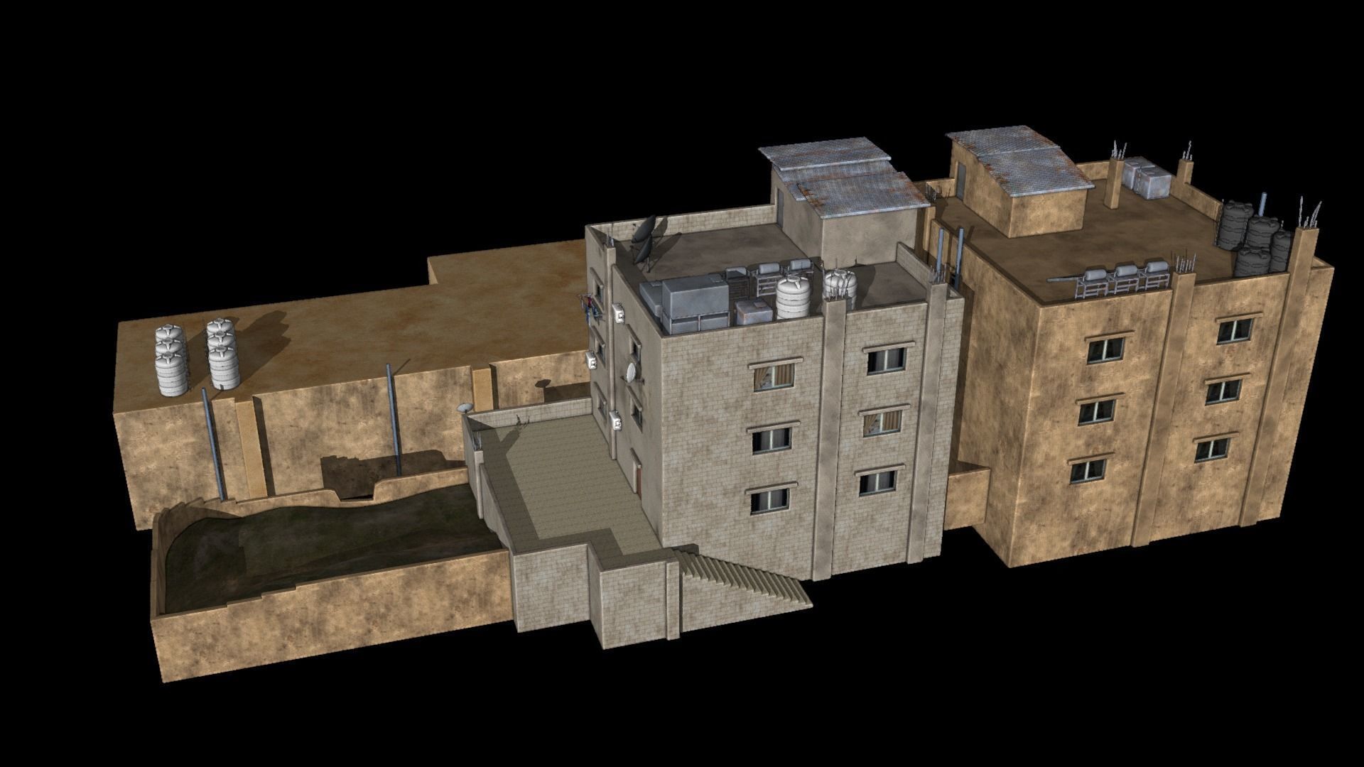 24 arabian middle east buildings 3D Model Collection_22