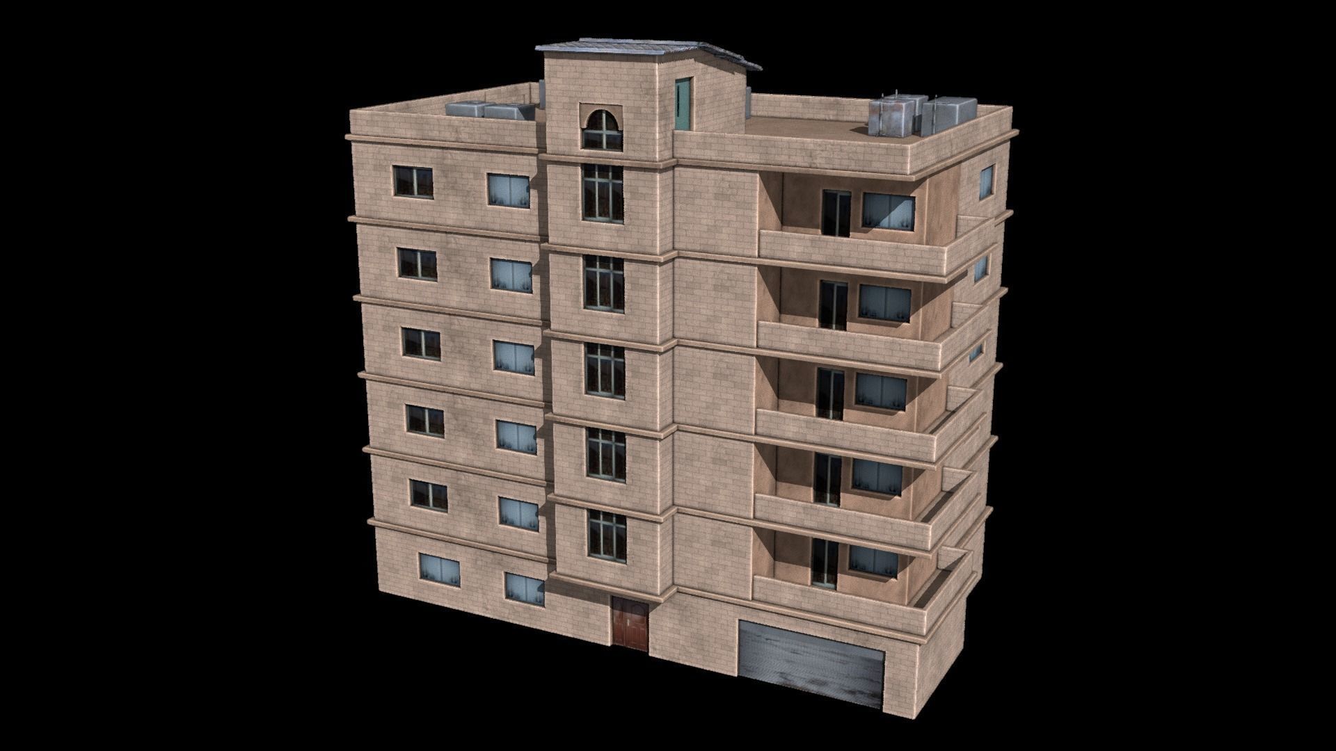 24 arabian middle east buildings 3D Model Collection_14