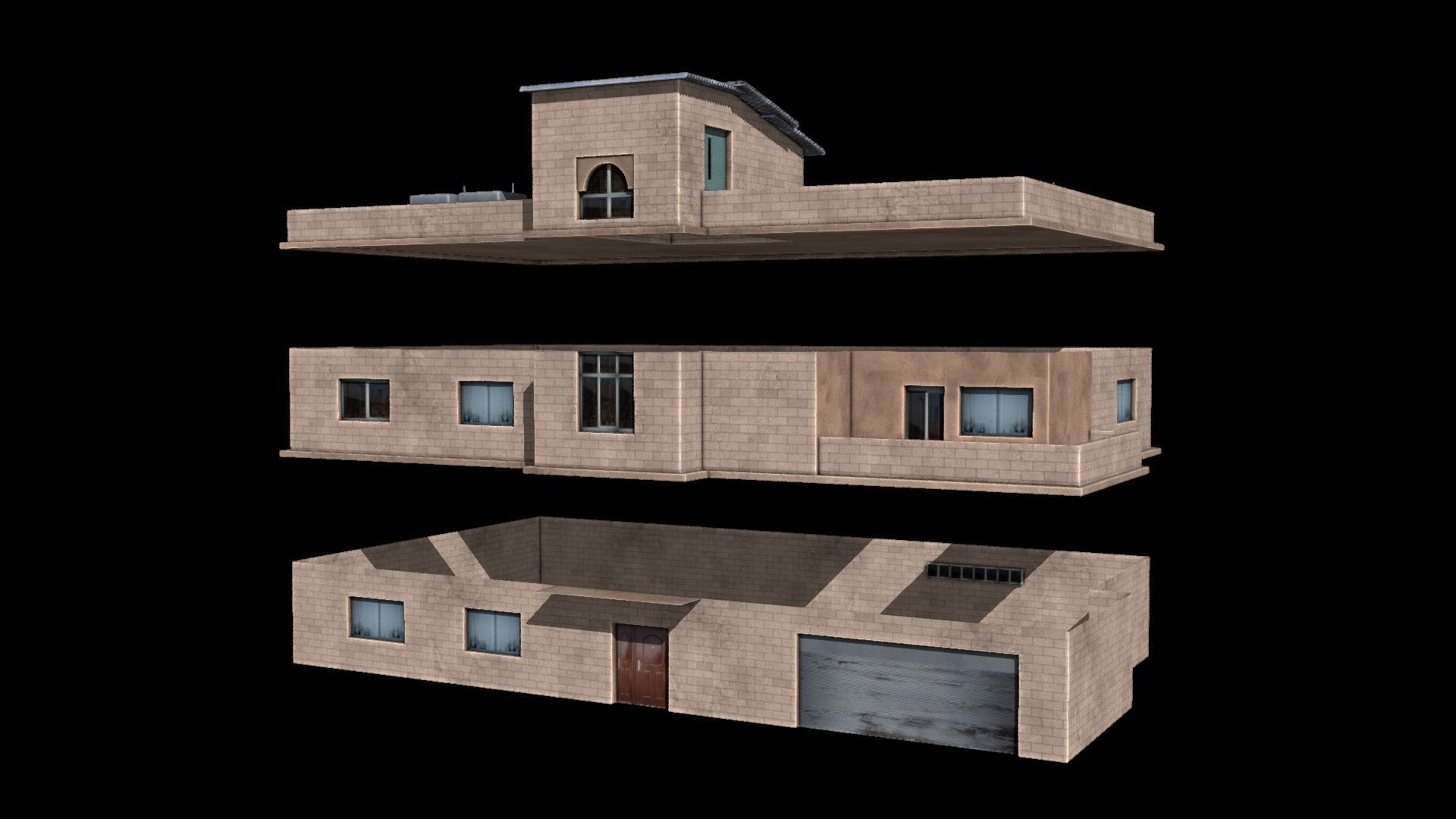 24 arabian middle east buildings 3D Model Collection_17