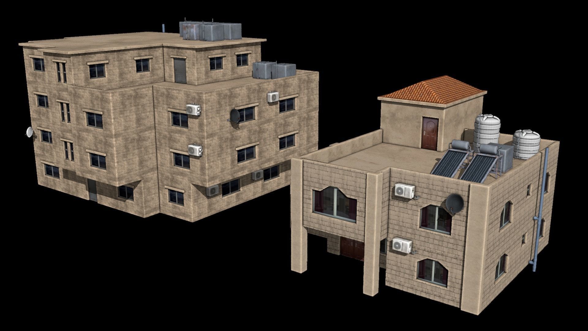 24 arabian middle east buildings 3D Model Collection_11