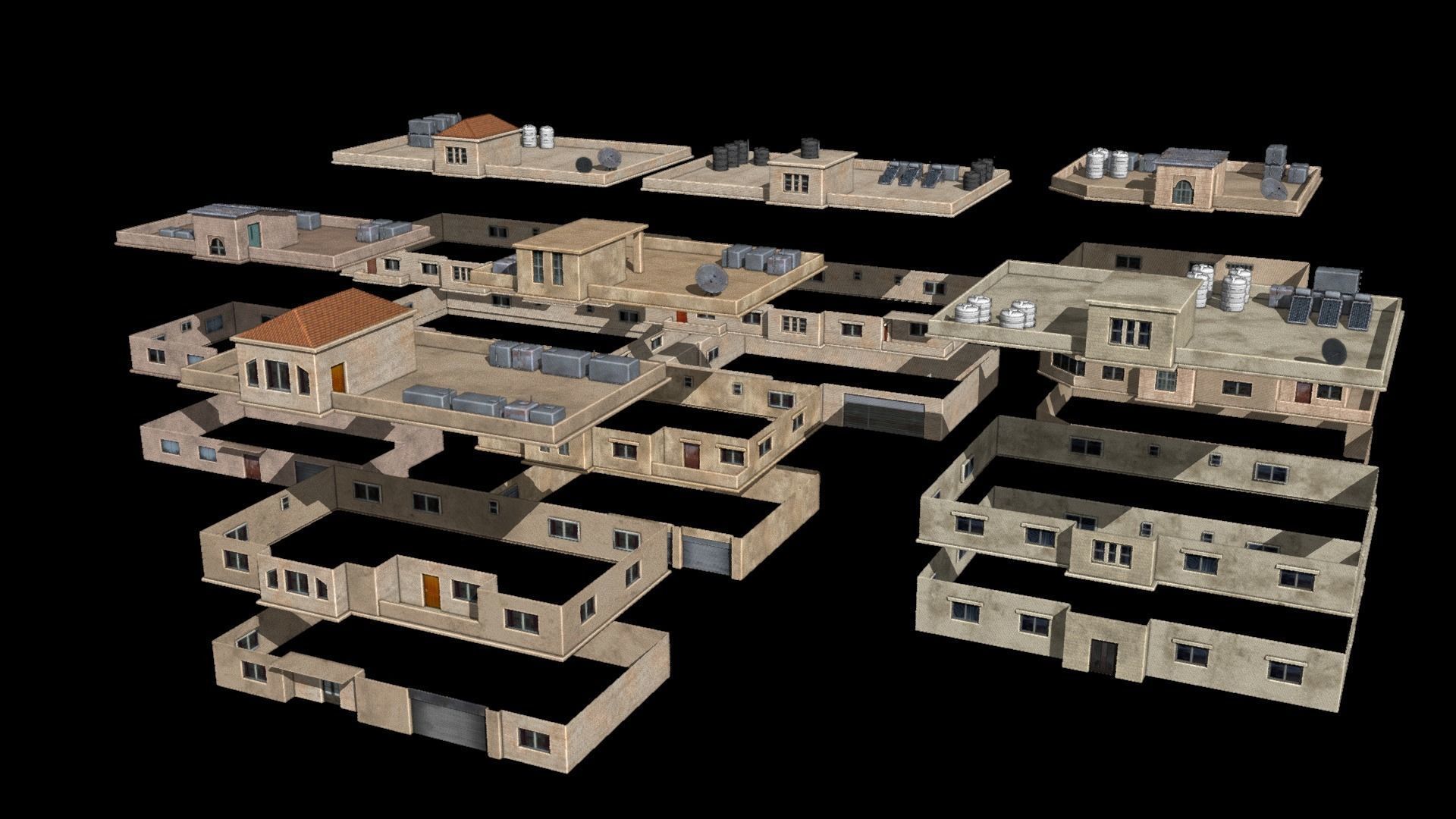 24 arabian middle east buildings 3D Model Collection_18