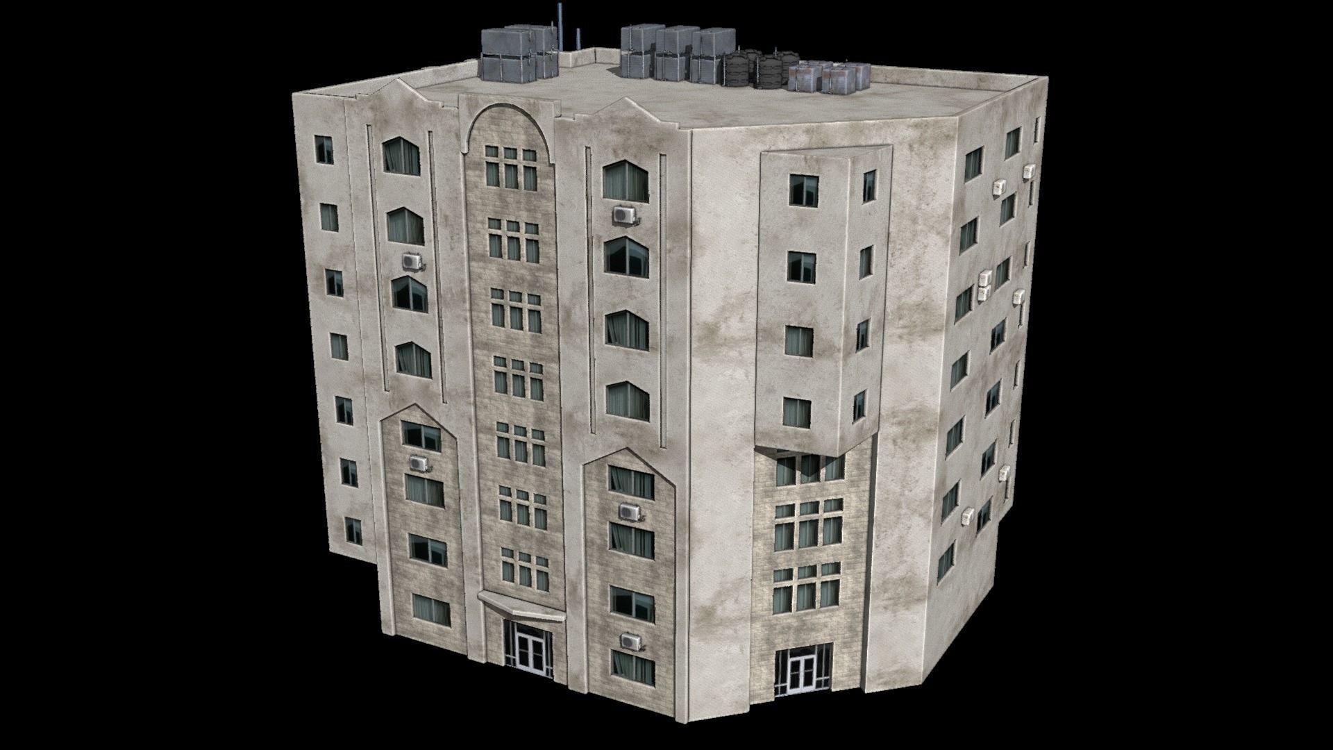 24 arabian middle east buildings 3D Model Collection_10