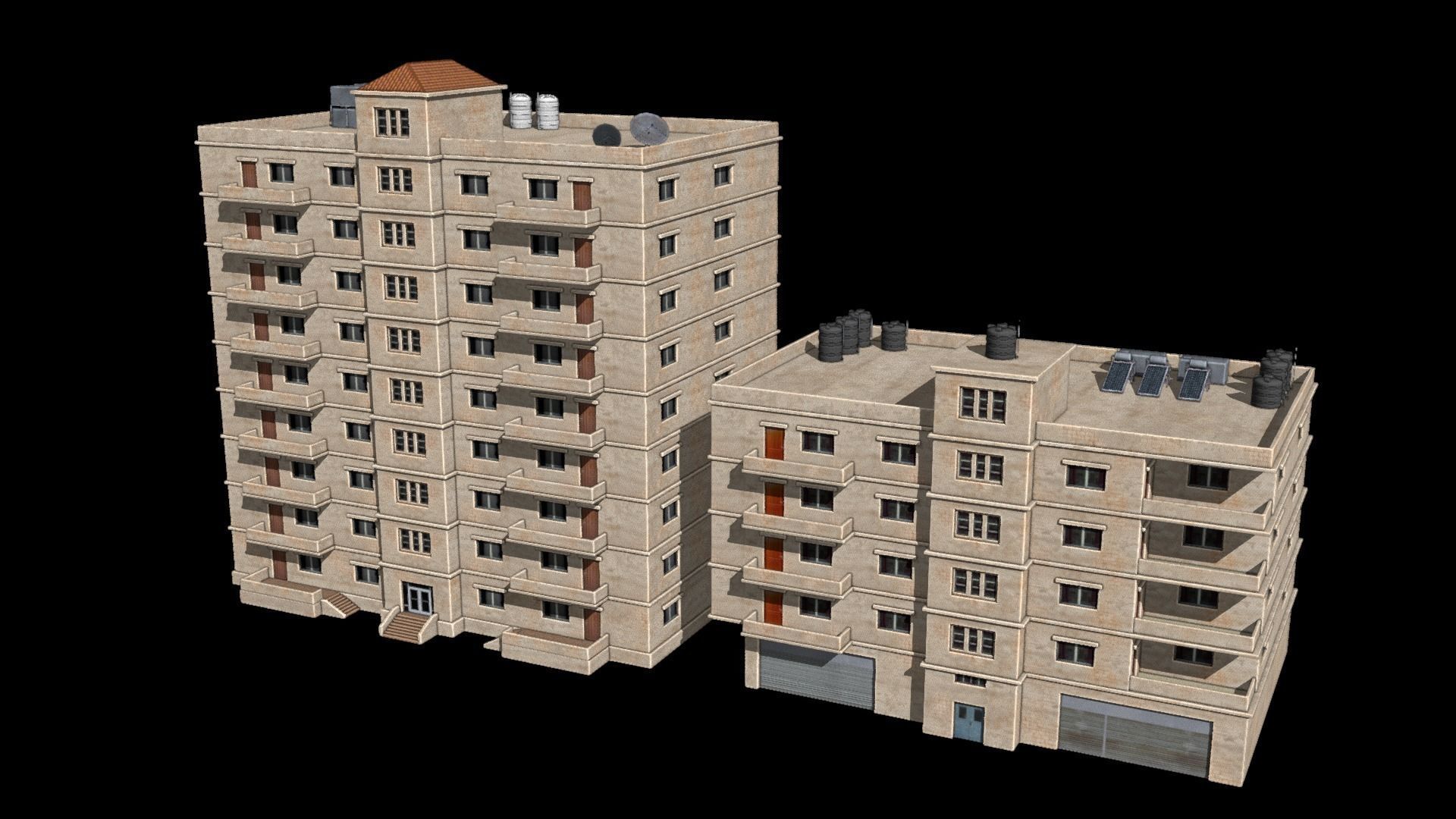 24 arabian middle east buildings 3D Model Collection_19
