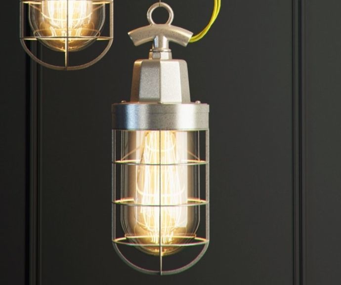 Hanging lamp Romatti Pack-alum 3D model_1