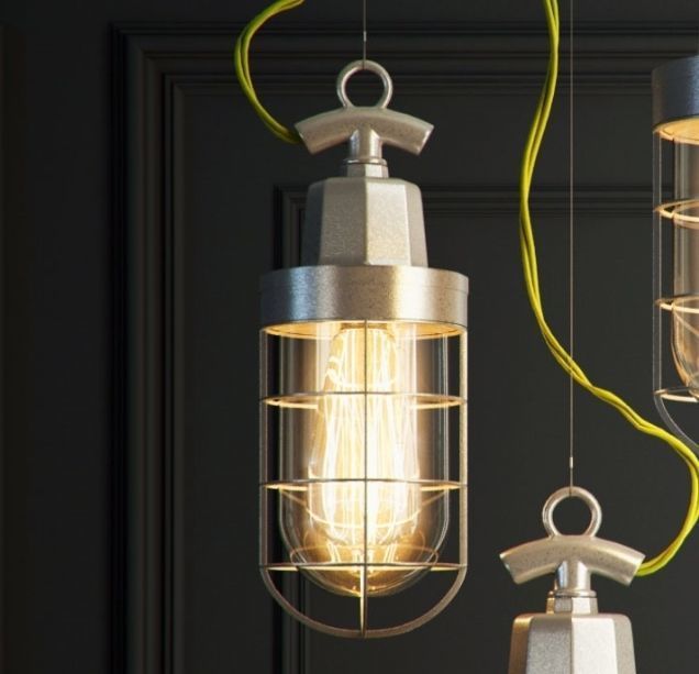 Hanging lamp Romatti Pack-alum 3D model_2