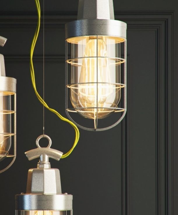 Hanging lamp Romatti Pack-alum 3D model_3