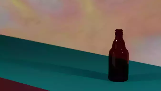 Steinie Beer Bottle Free low-poly 3D model