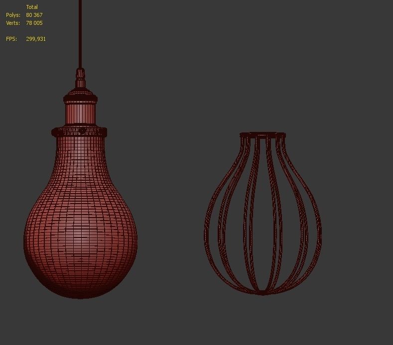 Romatti Bulbs Pendant 3D model_4