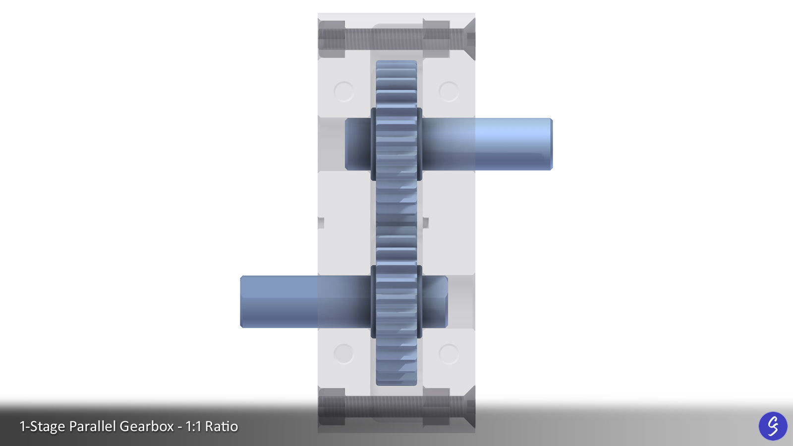 Configurable Multi-Stage Parallel Gearbox 3D print model_5