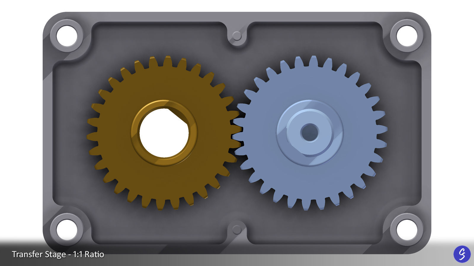 Configurable Multi-Stage Parallel Gearbox 3D print model_35