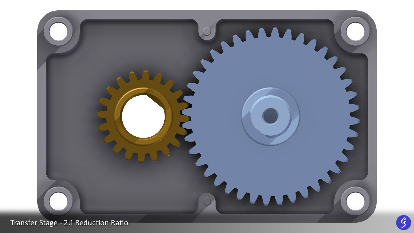 Configurable Multi-Stage Parallel Gearbox 3D print model_41