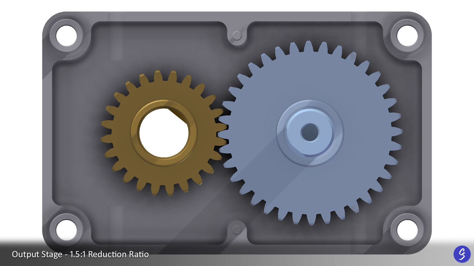 Configurable Multi-Stage Parallel Gearbox 3D print model_47
