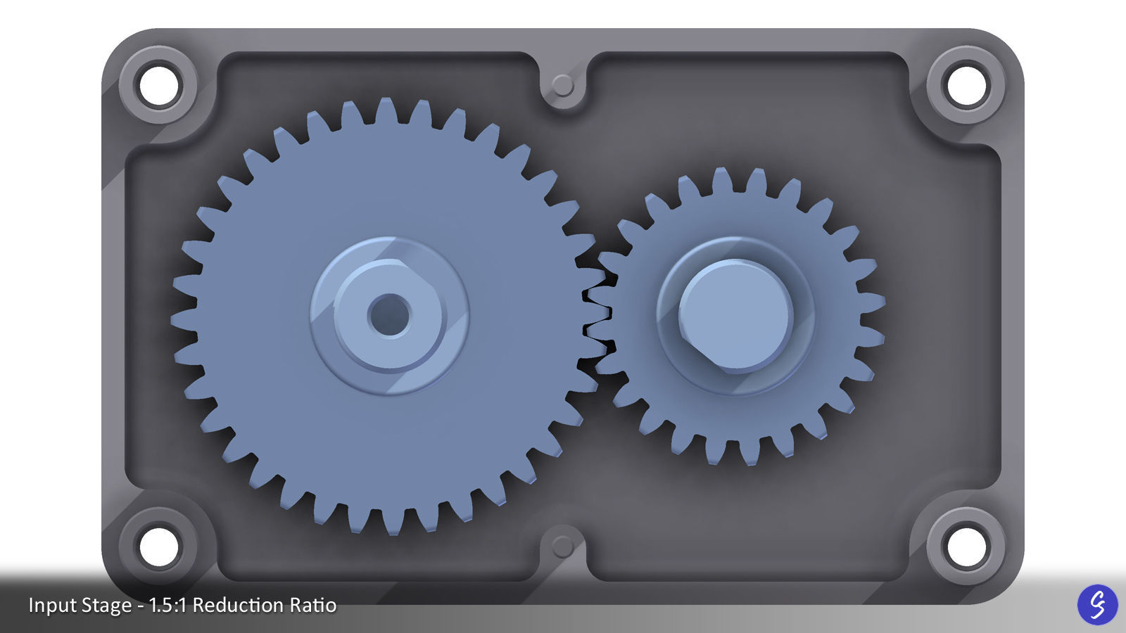 Configurable Multi-Stage Parallel Gearbox 3D print model_29