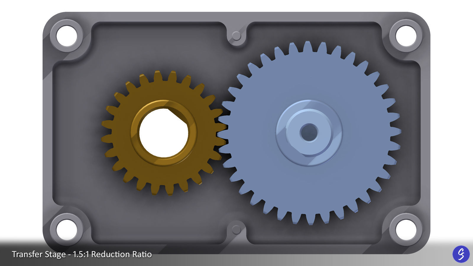 Configurable Multi-Stage Parallel Gearbox 3D print model_38