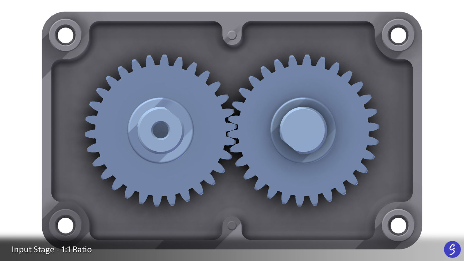 Configurable Multi-Stage Parallel Gearbox 3D print model_26